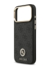 Guess для iPhone 17 Pro Max чехол PU 4G Diamond metal logo Gold camera Hard Black (MagSafe)