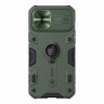 Противоударный чехол Nillkin CamShield Armor для iPhone 12 Pro Max, зеленый