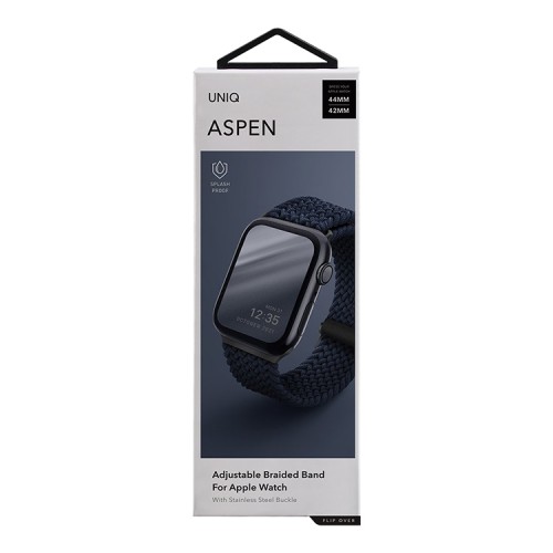 Ремешок Uniq ASPEN Strap Braided для Apple Watch 49-46-45-44 мм, синий