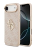 Guess для iPhone Air чехол PU 4G Big metal logo Gold camera Hard Pink