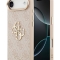 Guess для iPhone Air чехол PU 4G Big metal logo Gold camera Hard Pink