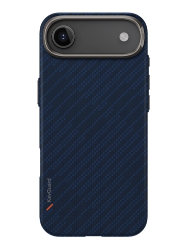 Uniq для iPhone Air чехол KEVA EDGE Full Kevlar Trance Blue (MagSafe)