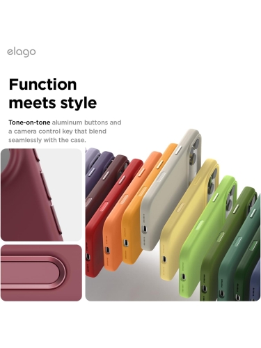 Elago для iPhone 17 Pro Max чехол Magnetic Silicone Burgundy (MagSafe)