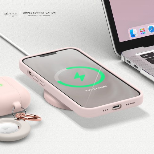 Чехол Elago Soft Silicone для iPhone 13, розовый