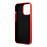 Чехол Ferrari Liquid Silicone with metal logo Hard для iPhone 13 Pro Max, красный