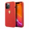 Ferrari Liquid Silicone with metal logo чехол для iPhone 13 Pro Max, красный