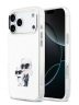 Karl Lagerfeld для iPhone 17 Pro Max чехол IML Aquarelle Karl & Choup Metal cam Hard White (MagSafe)