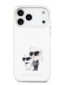 Karl Lagerfeld для iPhone 17 Pro Max чехол IML Aquarelle Karl & Choup Metal cam Hard White (MagSafe)