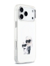 Karl Lagerfeld для iPhone 17 Pro Max чехол IML Aquarelle Karl & Choup Metal cam Hard White (MagSafe)