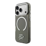 Karl Lagerfeld для iPhone 17 Pro Max чехол IML Initials Metal logo & Camera прозрачный/черный (MagSafe)