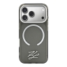 Karl Lagerfeld для iPhone 17 Pro Max чехол IML Initials Metal logo & Camera прозрачный/черный (MagSafe)