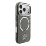 Karl Lagerfeld для iPhone 17 Pro Max чехол IML Initials Metal logo & Camera прозрачный/черный (MagSafe)