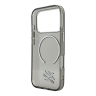 Karl Lagerfeld для iPhone 17 Pro Max чехол IML Initials Metal logo & Camera прозрачный/черный (MagSafe)