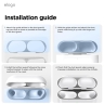 Elago для Airpods Pro 3 защитная пластина для кейса Dust Guard Dark Grey (2 шт)