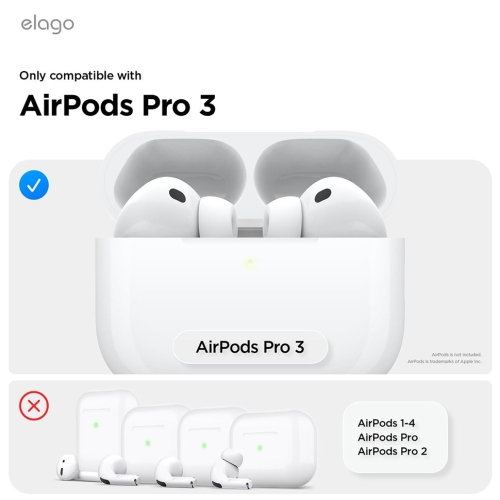 Elago для Airpods Pro 3 защитная пластина для кейса Dust Guard Dark Grey (2 шт)
