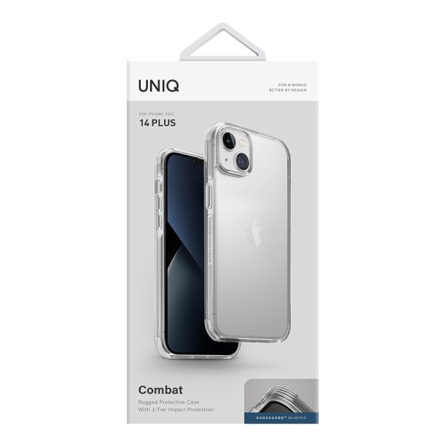 Чехол Uniq Combat для iPhone 14 Plus, прозрачный