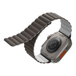 Ремешок Uniq Revix reversible Magnetic для Apple Watch 49-45-44-42 mm, серый/белый