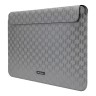 Чехол-папка Lagerfeld Saffiano Sleeve Monogram для Macbook 13"/14", серебристый