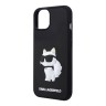 Karl Lagerfeld для iPhone 13 чехол 3D Rubber NFT Choupette Hard Black
