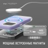 Elago для iPhone 15 Pro Max чехол GLIDE (tpu+pc) Clear/Purple (MagSafe)