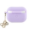 Guess для Airpods Pro 2 чехол Liquid silicone with 4G Diamond charm Purple