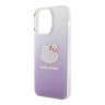 Hello Kitty для iPhone 15 Pro чехол PC/TPU Kitty Head Hard Gradient Purple