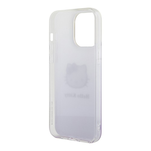 Hello Kitty для iPhone 15 Pro чехол PC/TPU Kitty Head Hard Gradient Purple