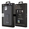 BMW для iPhone 15 Plus чехол GripStand M-Collection PU Tricolor line Hard Black