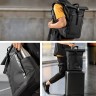 Tomtoc Travel рюкзак Navigator-T61 Rolltop Backpack 15.6"/17L-23L Black