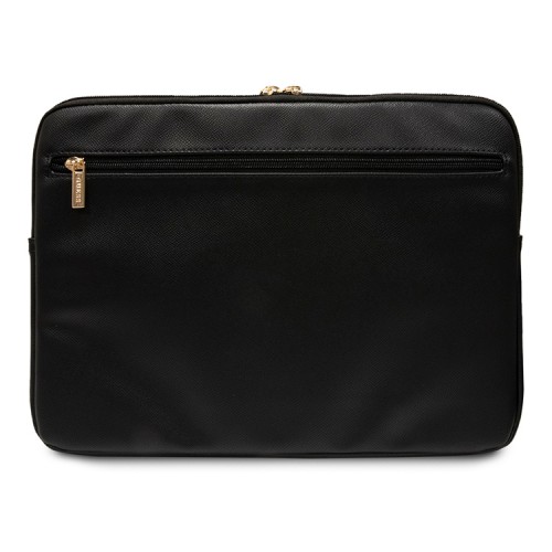 Guess для ноутбуков 13"/14" чехол Sleeve PU Grained leather 4G metal logo with Zipper Black