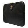 Guess для ноутбуков 13"/14" чехол Sleeve PU Grained leather 4G metal logo with Zipper Black