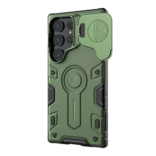Nillkin для Samsung Galaxy S24 Ultra чехол CamShield Armor ProP Mgnetic Dark Green (magsafe)