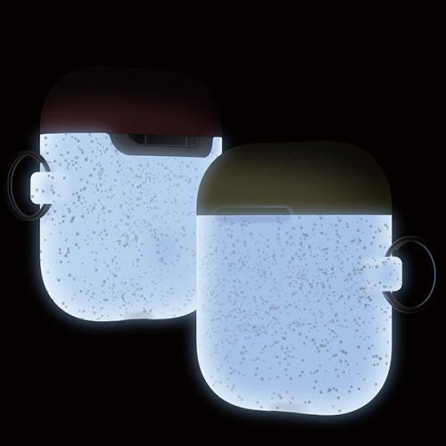 Чехол Elago Hang DUO case для AirPods, Nightglow Pearl с крышками Yellow и Italian Rose
