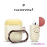 Чехол Elago Hang DUO case для AirPods, Nightglow Pearl с крышками Yellow и Italian Rose