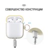 Чехол Elago Hang DUO case для AirPods, Nightglow Pearl с крышками Yellow и Italian Rose