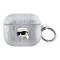 Karl Lagerfeld для Airpods 3 чехол PU Saffiano Monogram with ring NFT Metal Head Karl Silver