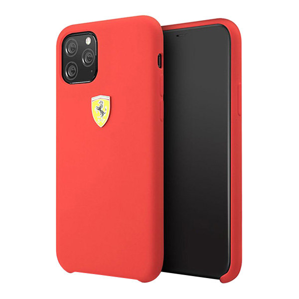 Чехол Ferrari On Track SF Silicone для iPhone 11 Pro Max, красный
