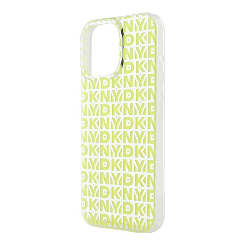 DKNY для iPhone 16 Pro Max чехол PC/TPU Double layer Repeat Electroplated Yellow