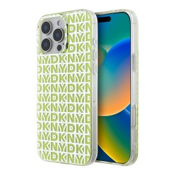 DKNY для iPhone 16 Pro Max чехол PC/TPU Double layer Repeat Electroplated Yellow