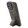 Guess для iPhone 16 Pro чехол GripStand PU 4G with Triangle Diamond Brown