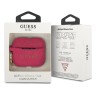 Чехол Guess Silicone с кольцом для Airpods Pro, Fuschia