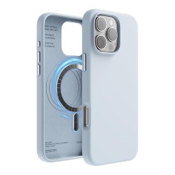 Elago для iPhone 16 Pro Max чехол Soft silicone (Liquid) Light Blue (MagSafe)