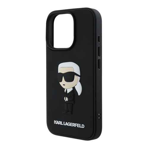 Karl Lagerfeld для iPhone 16 Pro Max чехол 3D Rubber NFT Karl Ikonik Hard Black