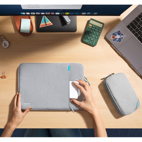 Tomtoc Laptop набор Defender-A13 Laptop Sleeve Kit (2-in-1) 16" Dark Gray