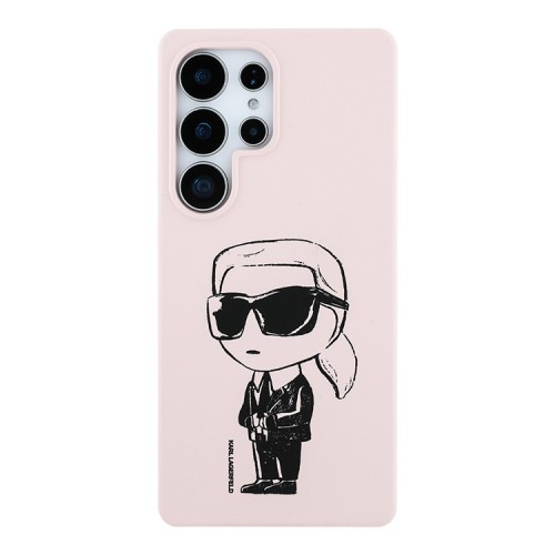 Karl Lagerfeld для Galaxy S25 Ultra чехол Liquid Silicone NFT Graffiti Karl Ikonik Hard Pink (MagSafe)