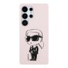 Karl Lagerfeld для Galaxy S25 Ultra чехол Liquid Silicone NFT Graffiti Karl Ikonik Hard Pink (MagSafe)