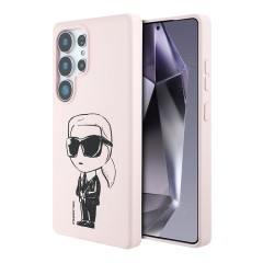 Karl Lagerfeld для Galaxy S25 Ultra чехол Liquid Silicone NFT Graffiti Karl Ikonik Hard Pink (MagSafe)
