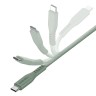 Energea Кабель FLOW USB-C to USB-C PD240W 5A Nanoweave Magnetic tie Green 1.5m