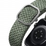Ремешок Uniq ASPEN Strap Braided для Apple Watch All 42-44-45 мм, зеленый