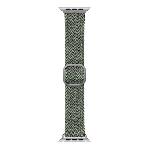 Ремешок Uniq ASPEN Strap Braided для Apple Watch 49-46-45-44 мм, зеленый